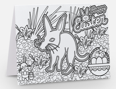 Happy Easter with the Australian Bush Bilby Dreaming Greeting Card Pack of 10 by Mirree